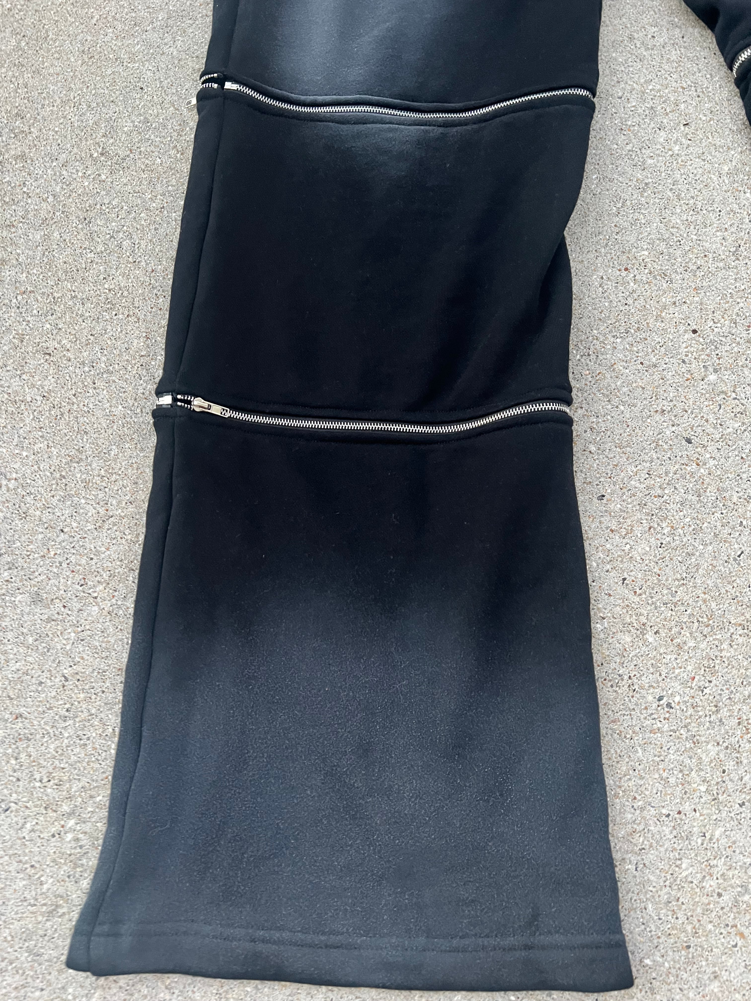 BLACK 3 AND 2  SWEATSUIT
