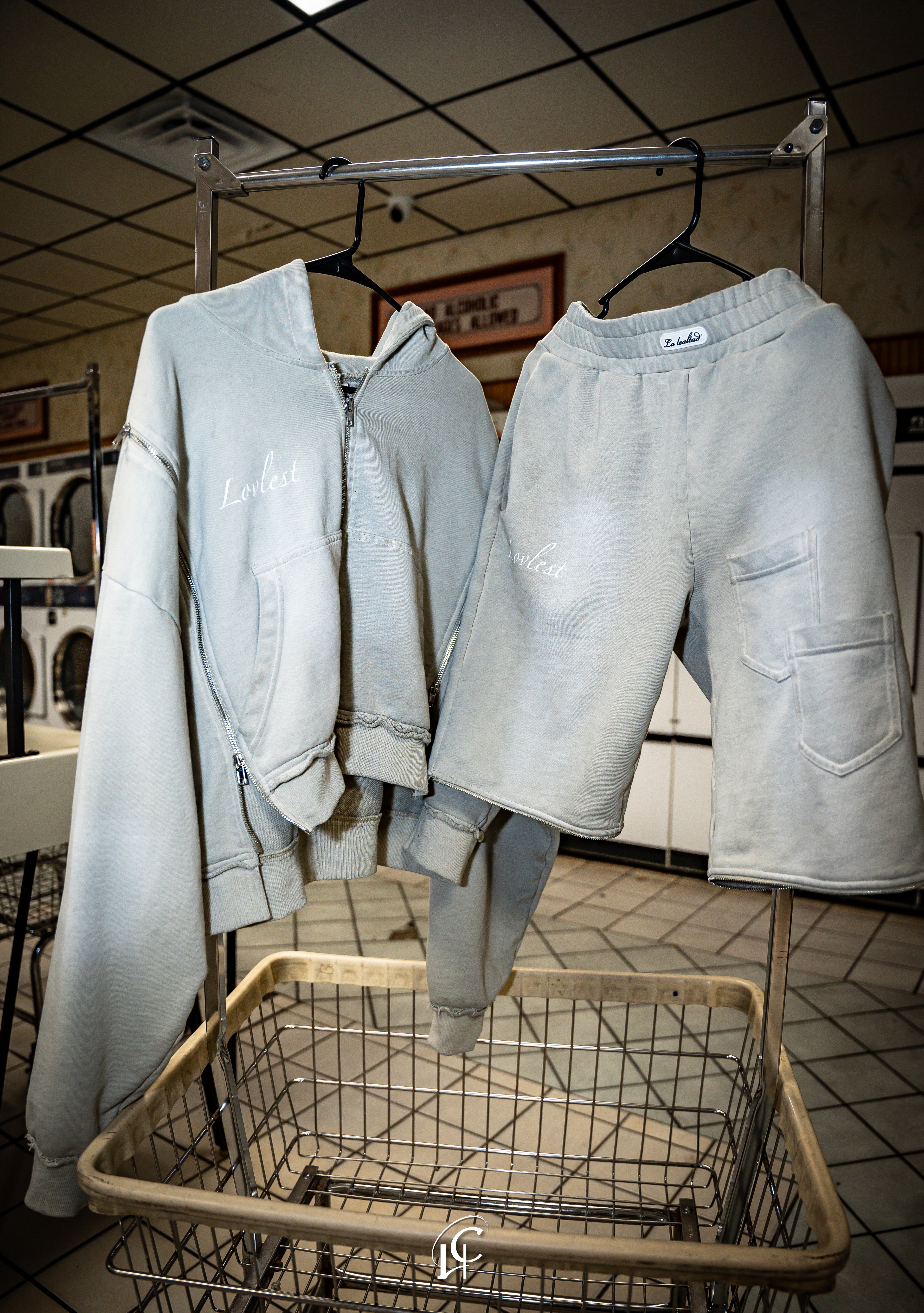 BEIGE  3 AND 2  SWEATSUIT